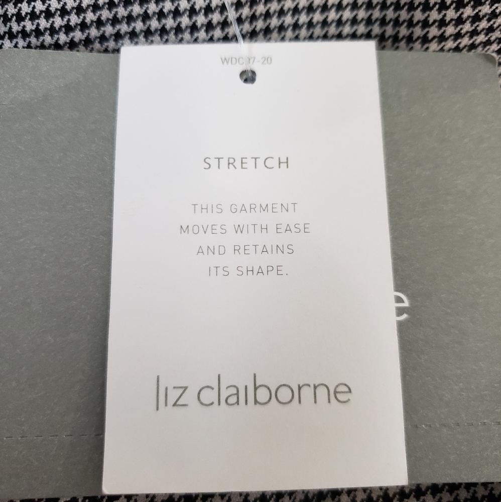 Liz Claiborne Houndstooth Fit & Flare Classic Career Dress Size 4 NWT $149 - Picture 9 of 13
